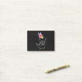 Ich Liebe, du hängst Gebärdensprache-Butterfly-Aut Post-it Klebezettel (Auf Schreibtisch)