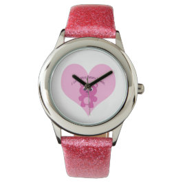 Ich Liebe, du hast dich sehr gebeugt! Rosa Bär Armbanduhr