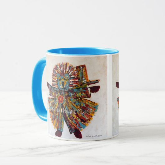 "Ich Liebe, du hast dich sehr gebeugt!" Tasse von (Vorderseite Links)