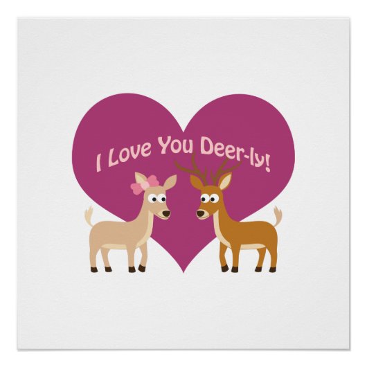 Ich Liebe du Hirsch! Poster (Vorderseite)