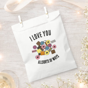 Ich Liebe, du lizensierst Allsorts Valentintagskuc Geschenktütchen