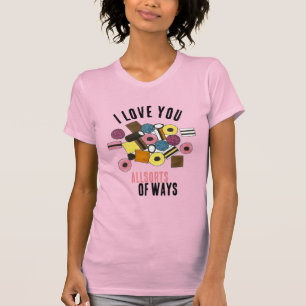Ich Liebe, du lizensierst Allsorts Valentintagskuc T-Shirt