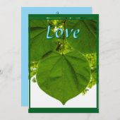 Ich Liebe, du magst die Bäume Liebe der Sonne Dankeskarte (Vorne/Hinten)