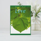 Ich Liebe, du magst die Bäume Liebe der Sonne Dankeskarte (Stehend Vorderseite)