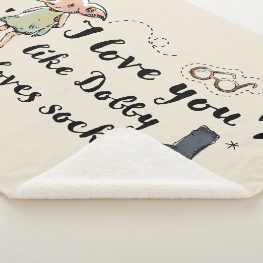 Ich Liebe, du magst Dobby Lieben Socken Sherpadecke (3/4)