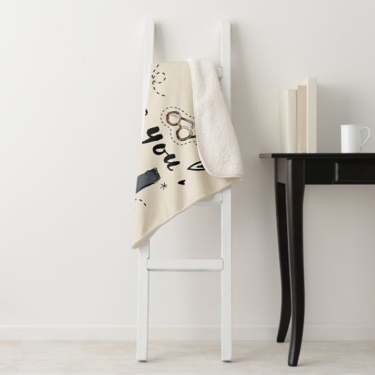 Ich Liebe, du magst Dobby Lieben Socken Sherpadecke (Beispiel)