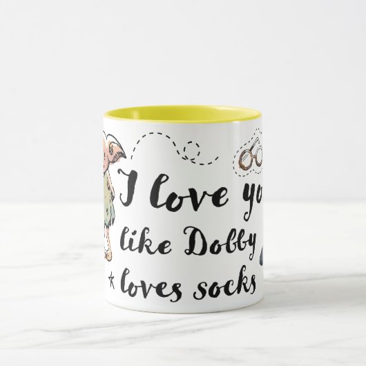 Ich Liebe, du magst Dobby Lieben Socken Tasse (Zentrum)