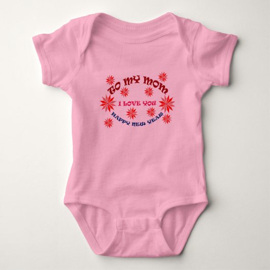Ich Liebe du Mama, Baby Bodysuit Baby Strampler (Vorderseite)