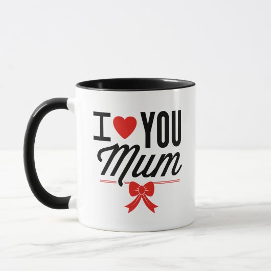 Ich Liebe, du Mama Coffee Tasse (Links)