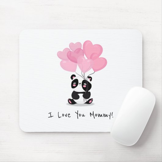 Ich Liebe, du Mama-Muttertag | Mauspad (Mit Mouse)