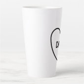 Ich Liebe, du Papa-l-Vatertag Milchtasse (Vorderseite)