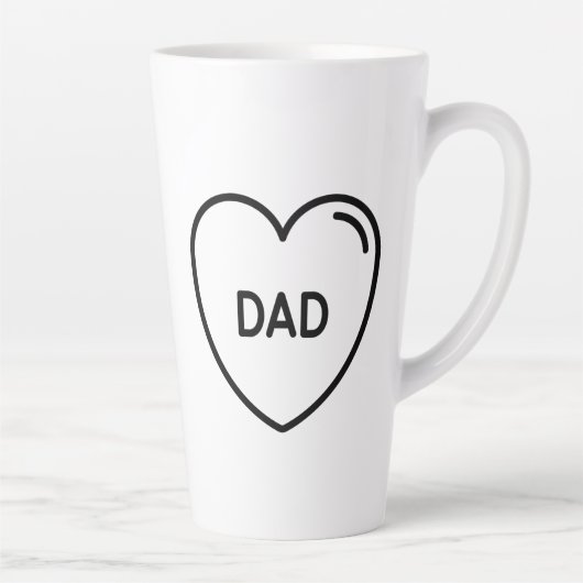 Ich Liebe, du Papa-l-Vatertag Milchtasse (Rechts)