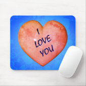 Ich Liebe, du rosa Herz Mousepad (Mit Mouse)