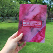 Ich Liebe, du rosafarbene Valentinliebhaber Karte