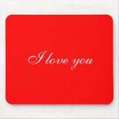 Ich Liebe, du Rotmousepad Mousepad (Vorne)