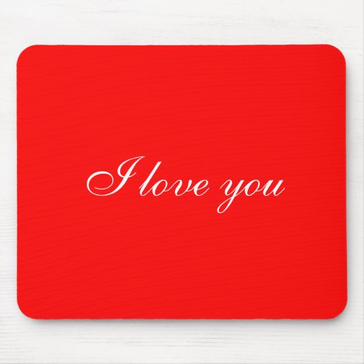 Ich Liebe, du Rotmousepad Mousepad (Vorne)