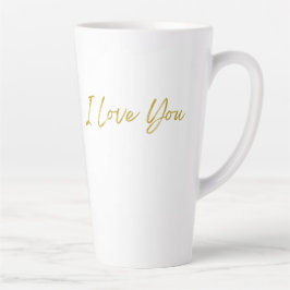 Ich Liebe, du sagst Latte-Tasse Milchtasse