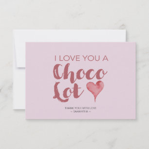 Ich Liebe, du schokoladenst Valentine, danke