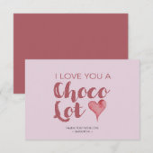 Ich Liebe, du schokoladenst Valentine, danke (Vorne/Hinten)