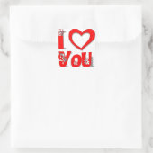 Ich Liebe, du Sticker (Tasche)