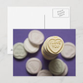 Ich Liebe, du Süßes Postkarte (Vorne/Hinten)