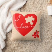 Ich Liebe, du wirbelst Kissen (Decke)