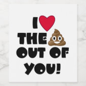 Ich Liebe, du würdest Weinkennzeichen Weinetikett (Einzelnes Label)