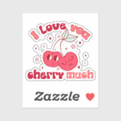 Ich Liebe, du würst viel Aufkleber (Blatt)