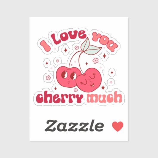 Ich Liebe, du würst viel Aufkleber (Blatt)