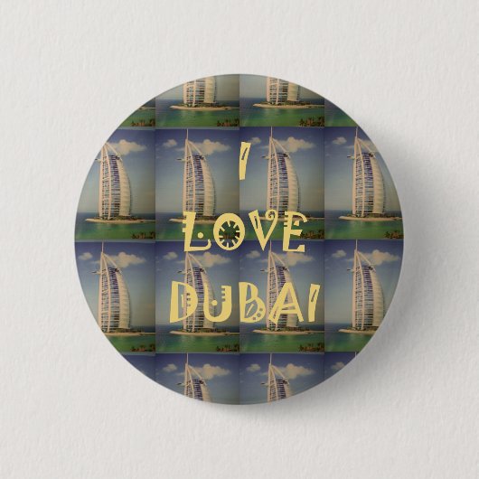 Ich liebe Dubai Button (Vorderseite)