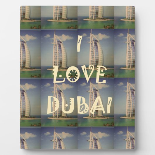 Ich liebe Dubai Fotoplatte (Vorderseite)