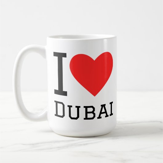 Ich liebe Dubai Kaffeetasse (Links)