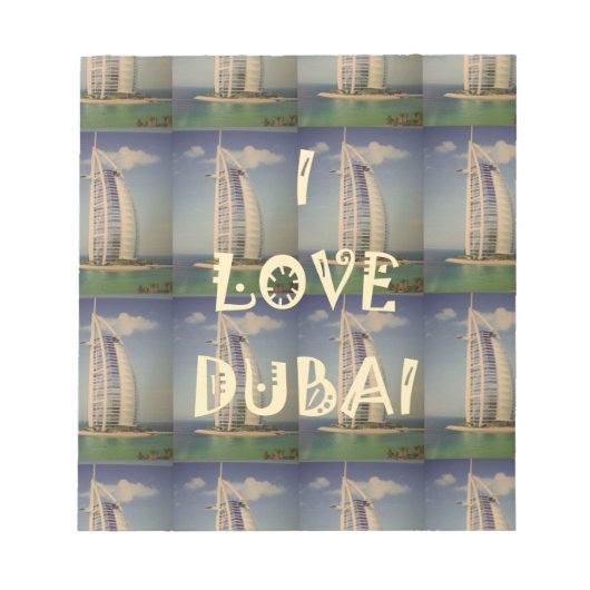 Ich liebe Dubai Notizblock (Vorderseite)