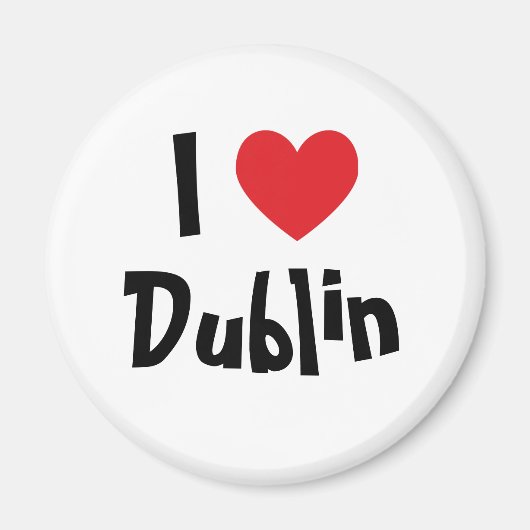 Ich liebe Dublin Magnet (Vorne)