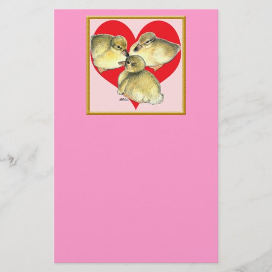 Ich Liebe Ducklings! Briefpapier (Vorderseite)