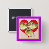 Ich Liebe Ducklings! Button (Vorne & Hinten)