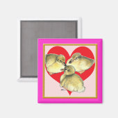 Ich Liebe Ducklings! Magnet (Vorderseite/Rückseite)