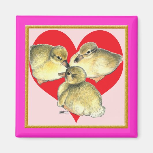 Ich Liebe Ducklings! Magnet (Vorne)
