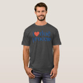 Ich liebe Due Processankop Mädchen vintage T-Shirt (Vorne ganz)