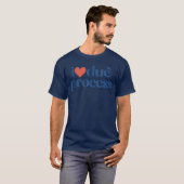 Ich liebe Due Processankop Mädchen vintage T-Shirt (Vorne ganz)