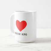 Ich liebe Dungeon RPG Kaffeetasse (Vorderseite Links)