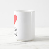 Ich liebe dunkel und Sturm Kaffeetasse (Mittel)