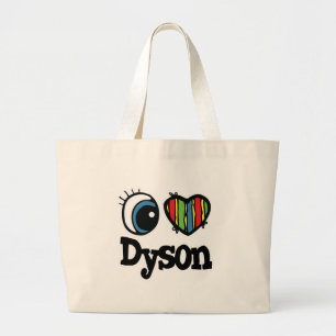 Ich liebe Dyson Jumbo Stoffbeutel
