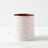 Ich liebe E dich — Personalisierter Anfangsbuchsta Tasse (Zentrum)