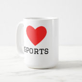 Ich liebe E-Sport Kaffeetasse (Vorderseite Links)