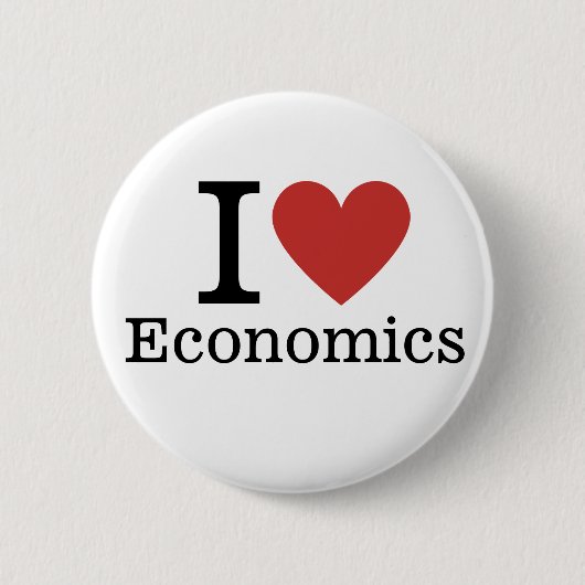 Ich ❤️ Liebe Economics CUSTOM-Buttone Button (Vorderseite)
