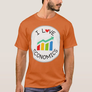 Ich liebe Economics-Mädchen T-Shirt