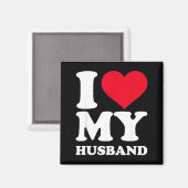 Ich liebe Ehemann Magnet (Vorderseite/Rückseite)