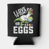 Ich Liebe, Eier zu Ostern Dinosaurier zu jagen Rex Dosenkühler (Vorderseite)