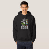 Ich Liebe, Eier zu Ostern Dinosaurier zu jagen Rex Hoodie (Vorne ganz)